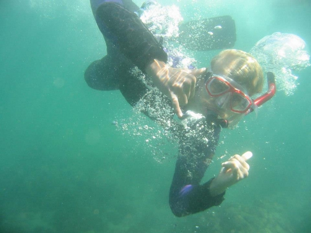 Snorkel en santa catalina